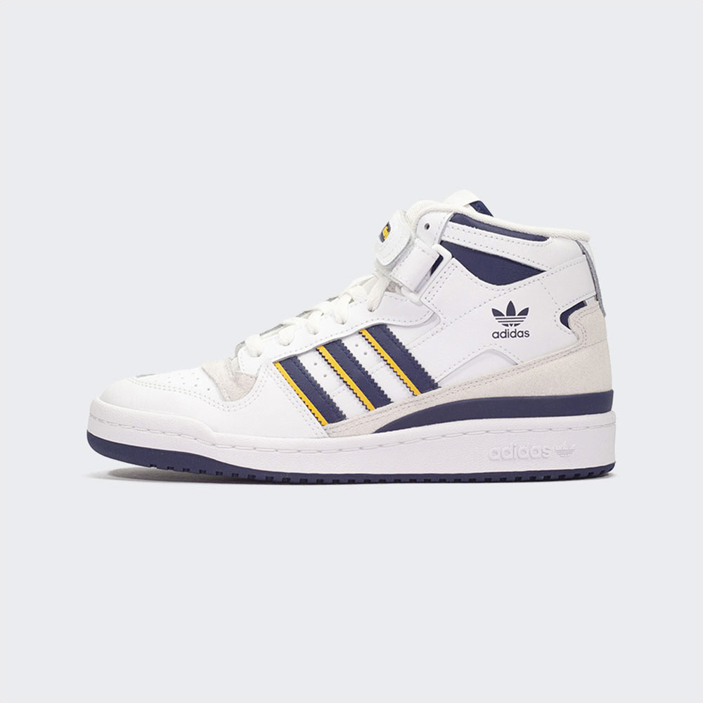 Tenis Adidas Forum Mid White Blue Yellow IE7416