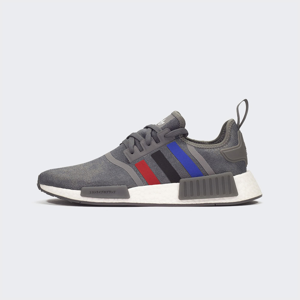 Tenis Adidas NMD_R1 Gray Scarlet Blue FZ5708