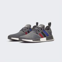 Tenis Adidas NMD_R1 Gray Scarlet Blue FZ5708