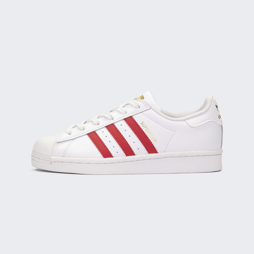 Tenis Adidas Originals Superstar White Better Scarlet HQ1903