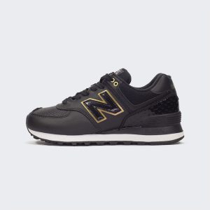 Tenis New Balance 574 Black Gold WL574LDF