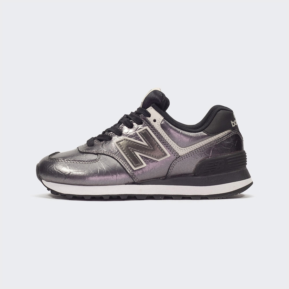 Tenis New Balance 574 Metallic Silver WL574WNF