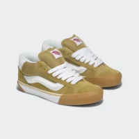 Tenis Vans Knu Mid Suede Khaki Amarillo VN000CQ95SM