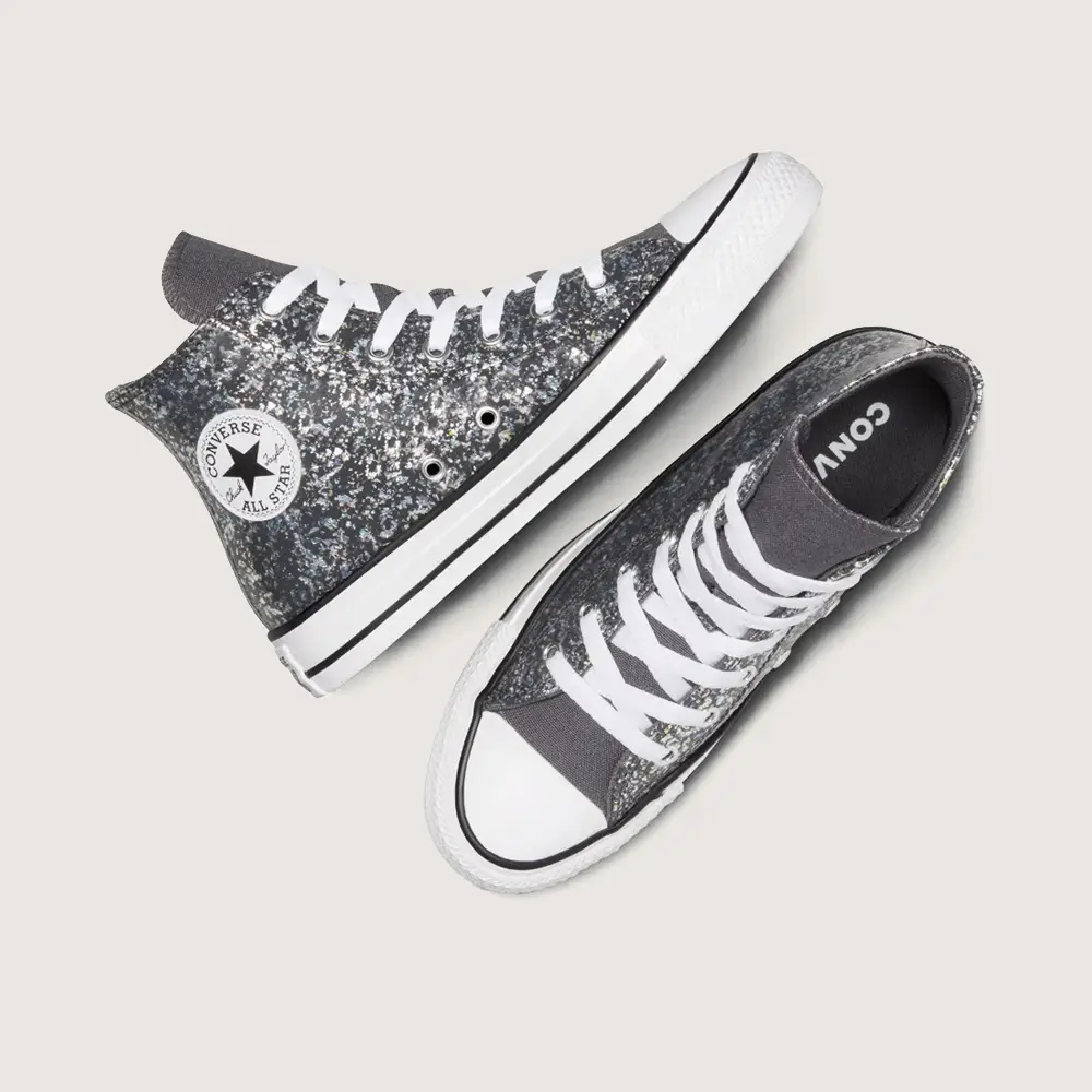 Tenis Converse Chuck Taylor All Star Glitter Dark Matter Negro A09270C 010