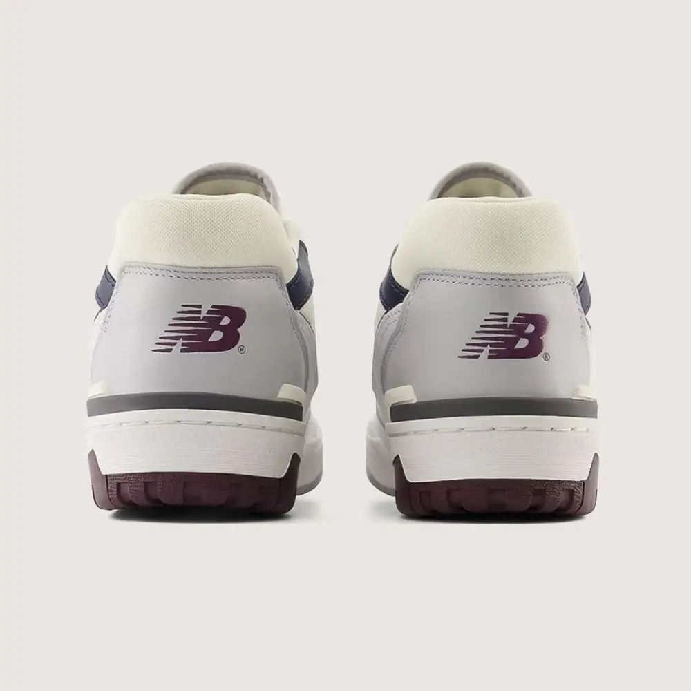 Tenis New Balance 550 White Natural Indigo Burgundy Blanco BB550PWB