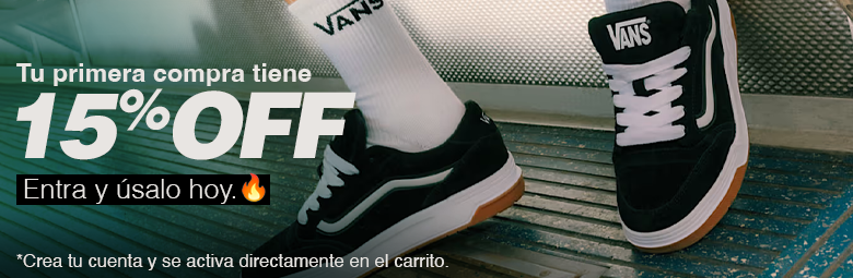 Tu primera compra tiene el 15% de descuento.