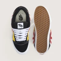 Tenis Vans Knu Skool Black Flame Red Orange Yellow VN000EE6Y09