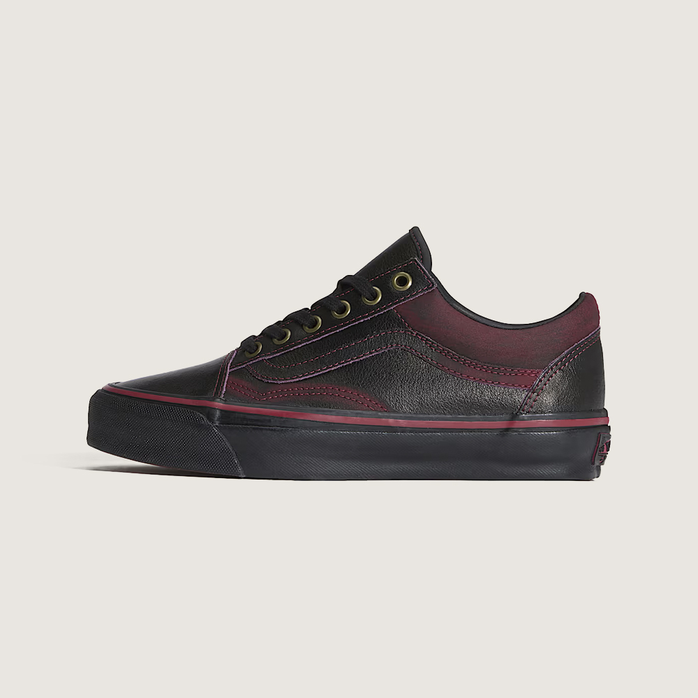 Tenis Vans Premium Old Skool Tania Dark Red Black VN000EDAKRK